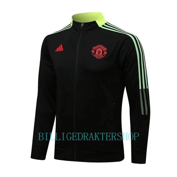 Manchester United Treningsjakkedresser 2022-23 Svart-Gul