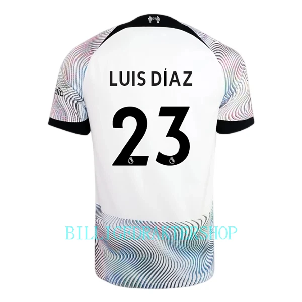 Liverpool Luis Díaz 23 Bortetrøye 2022-23