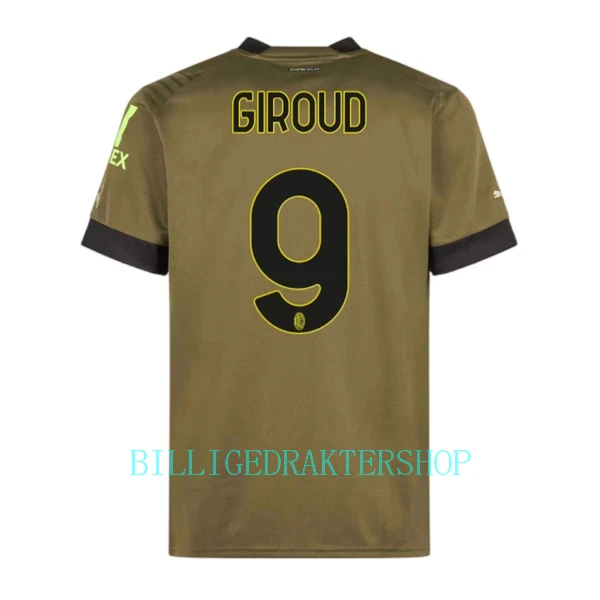 AC Milan Olivier Giroud 9 Tredjetrøye 2022-23