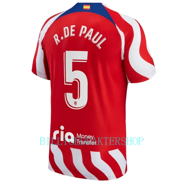 Atlético Madrid Rodrigo de Paul 5 Hjemmetrøye 2022-23