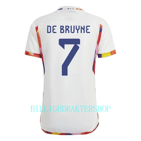 Belgia Kevin De Bruyne 7 Bortetrøye VM 2022