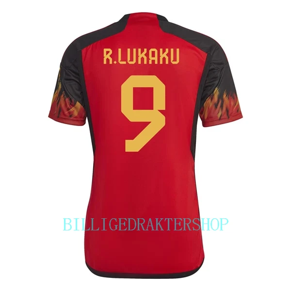 Belgia Romelu Lukaku 9 Hjemmetrøye VM 2022