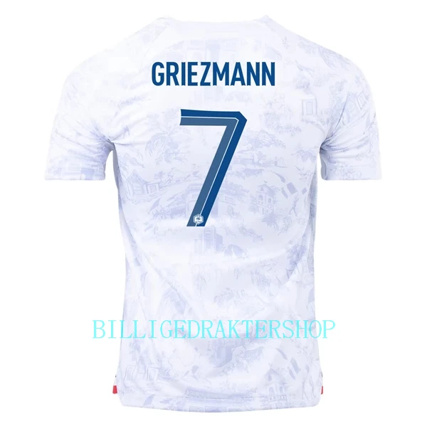 Frankrike Antoine Griezmann 7 Bortetrøye VM 2022