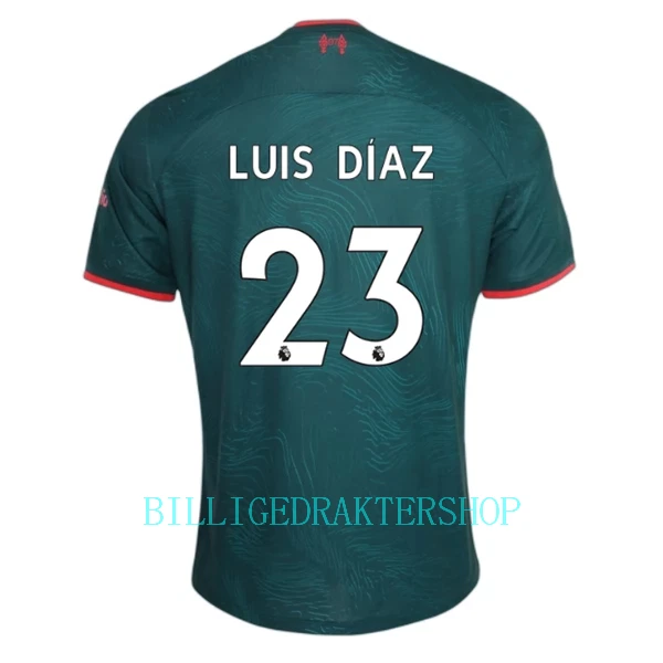 Liverpool Luis Díaz 23 Tredjetrøye 2022-23