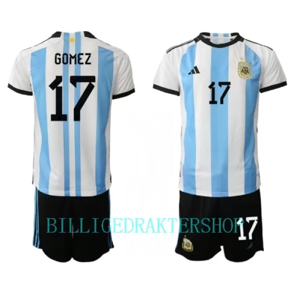 Argentina Alejandro Gomez 17 Hjemmetrøye Barn VM 2022