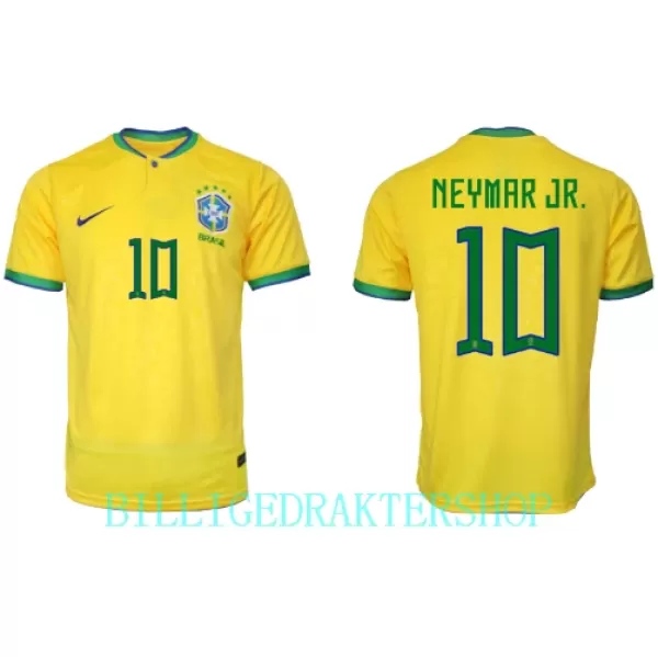 Brasil Neymar Jr 10 Hjemmetrøye VM 2022