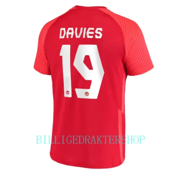 Canada Alphonso Davies 19 Hjemmetrøye VM 2022