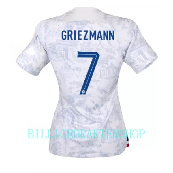 Frankrike Antoine Griezmann 7 Bortetrøye Dame VM 2022