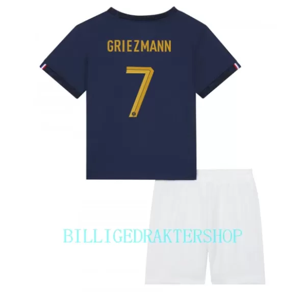 Frankrike Antoine Griezmann 7 Hjemmetrøye Barn VM 2022