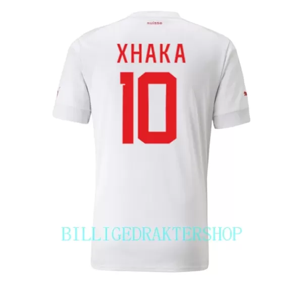 Sveits Granit Xhaka 10 Bortetrøye VM 2022