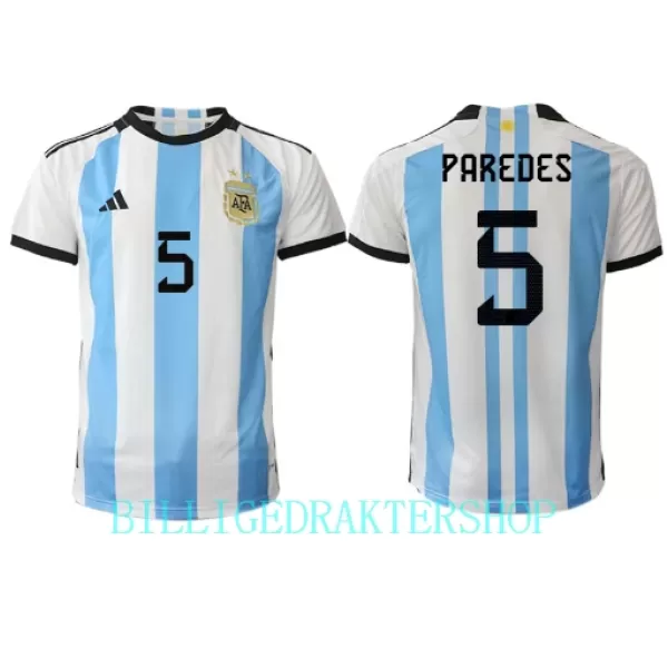 Argentina Leandro Paredes 5 Hjemmetrøye VM 2022