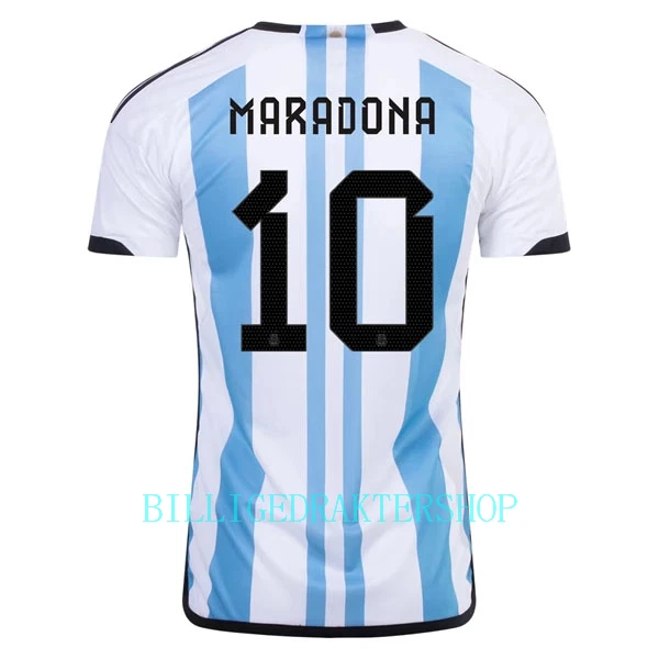 Argentina Maradona 10 Hjemmetrøye VM 2022