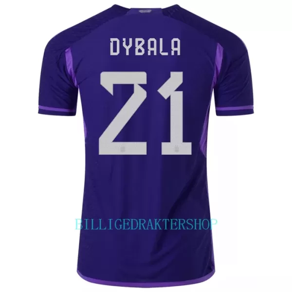 Argentina Paulo Dybala 21 Bortetrøye VM 2022