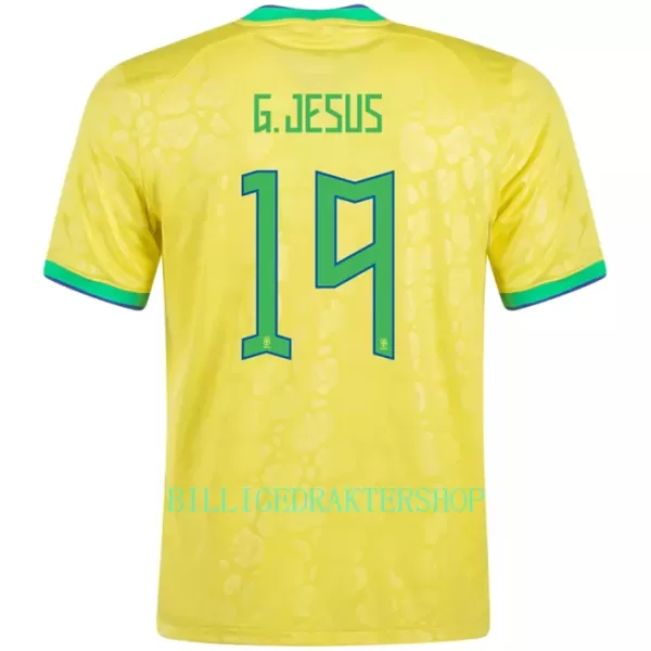 Brasil G. JESUS 19 Hjemmetrøye VM 2022