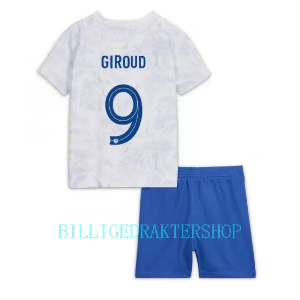 Frankrike Olivier Giroud 9 Bortetrøye Barn VM 2022