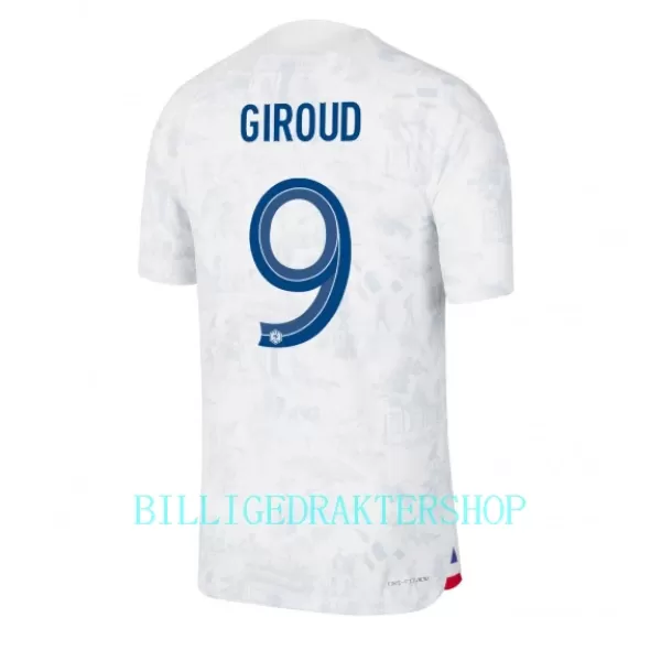 Frankrike Olivier Giroud 9 Bortetrøye VM 2022