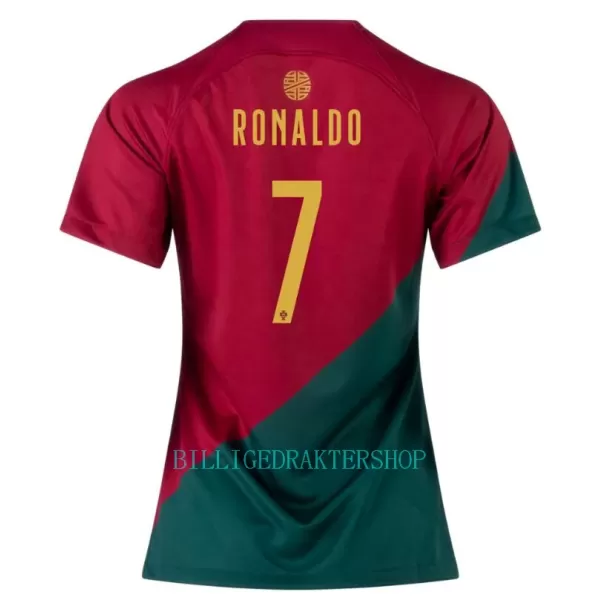 Portugal Cristiano Ronaldo 7 Hjemmetrøye Dame VM 2022