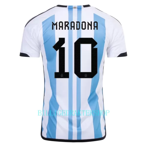 Argentina 3 Star MARADONA 10 Hjemmetrøye VM 2022