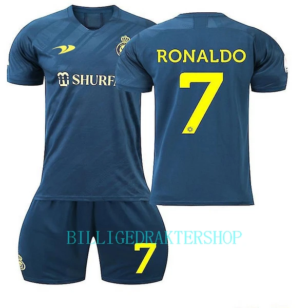 Al-Nassr FC Cristiano Ronaldo 7 Bortetrøye Barn 2022-23