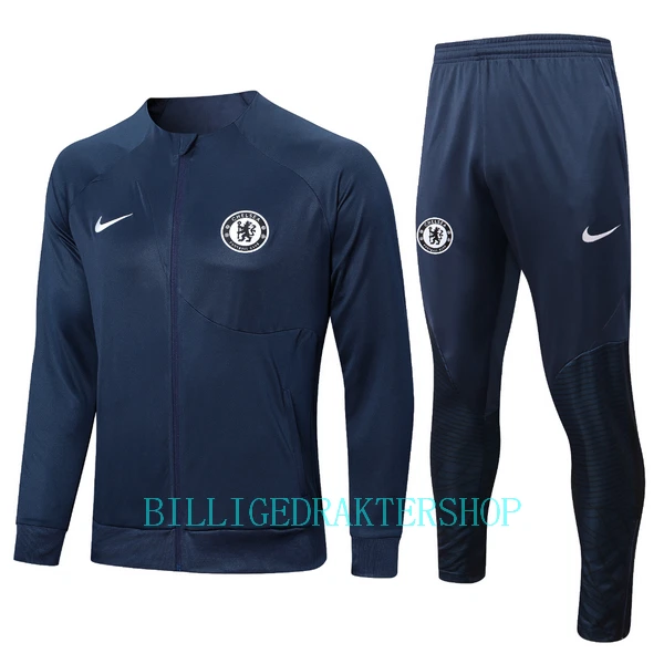 Chelsea Trenings Collegegenser Set 2022-23 Navy