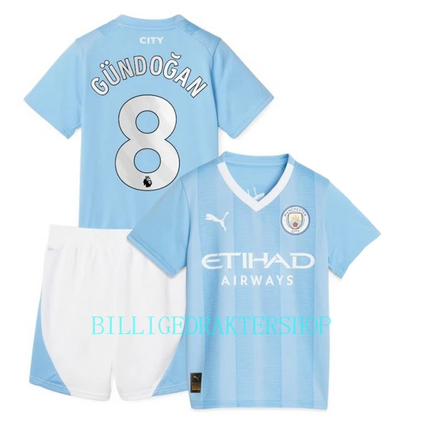 Manchester City Ilkay Gündogan 8 Hjemmetrøye Barn 2023/2024