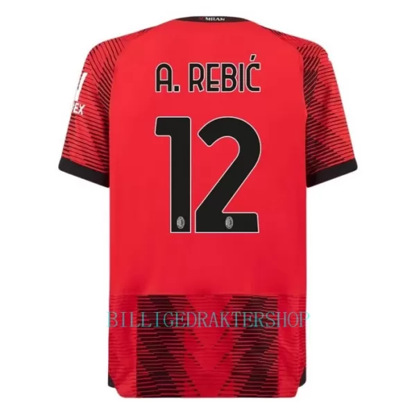 AC Milan A. Rebic 12 Hjemmetrøye 2023/2024