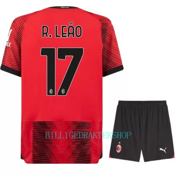 AC Milan Rafael Leão 17 Hjemmetrøye Barn 2023/2024