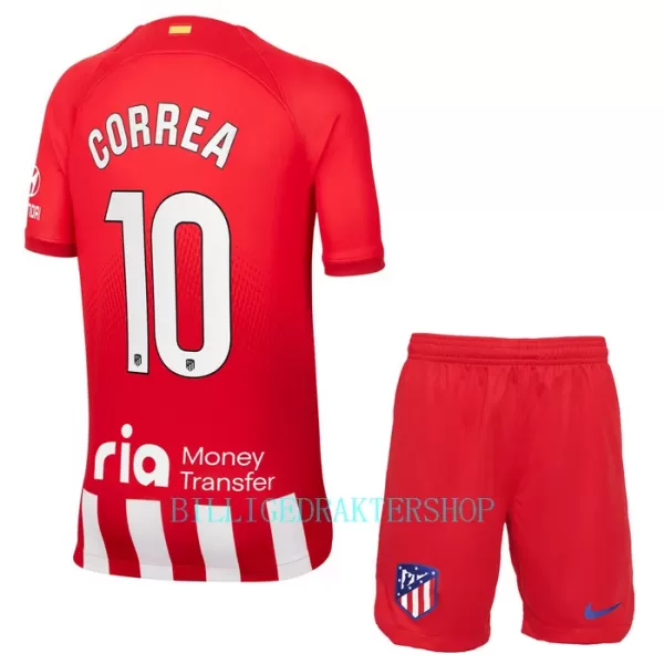 Atlético Madrid Correa 10 Hjemmetrøye Barn 2023/2024