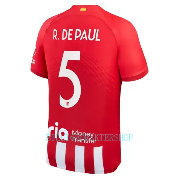 Atlético Madrid Rodrigo de Paul 5 Hjemmetrøye 2023/2024