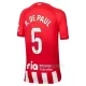 Atlético Madrid Rodrigo de Paul 5 Hjemmetrøye Barn 2023/2024