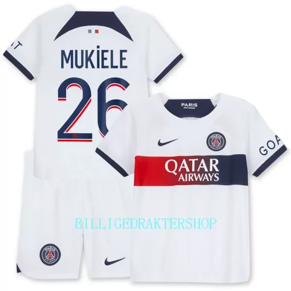 Paris Saint-Germain Mukiele 26 Bortetrøye Barn 2023/2024