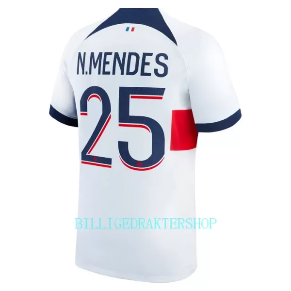 Paris Saint-Germain N.Mendes 25 Bortetrøye 2023/2024