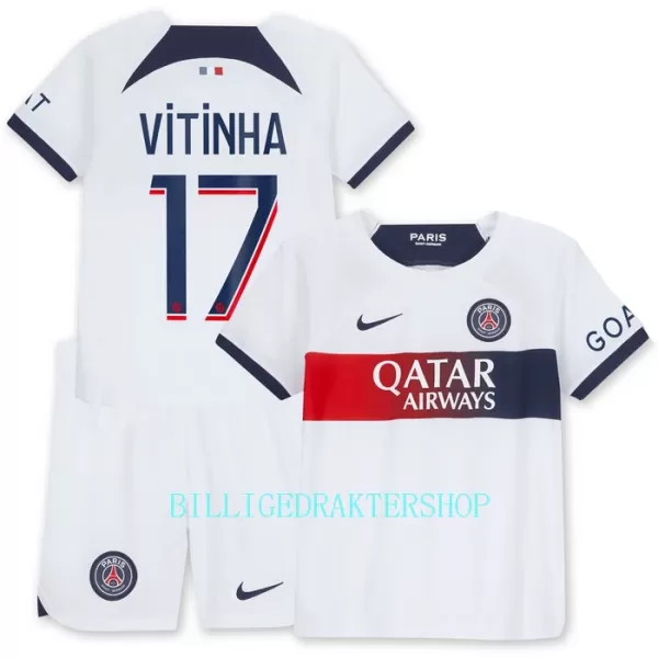 Paris Saint-Germain Vitinha 17 Bortetrøye Barn 2023/2024