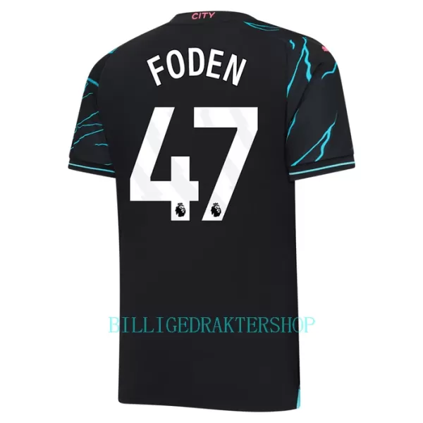 Manchester City Phil Foden 47 Tredjetrøye 2023/2024