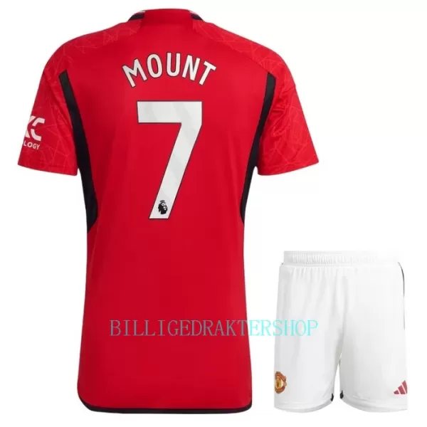 Manchester United Mason Mount 7 Hjemmetrøye Barn 2023/2024