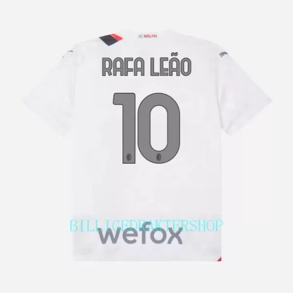 AC Milan Rafael Leão 10 Bortetrøye Barn 2023/2024