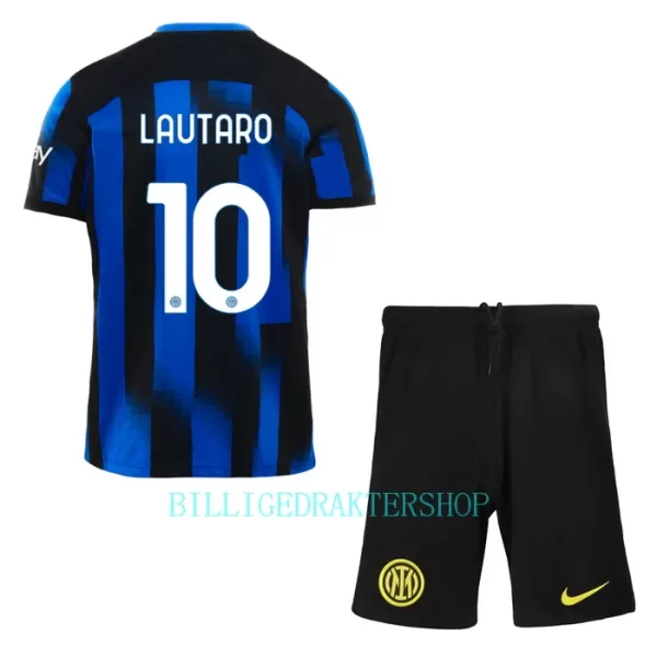 Inter Milan Lautaro Martínez 10 Hjemmetrøye Barn 2023/2024