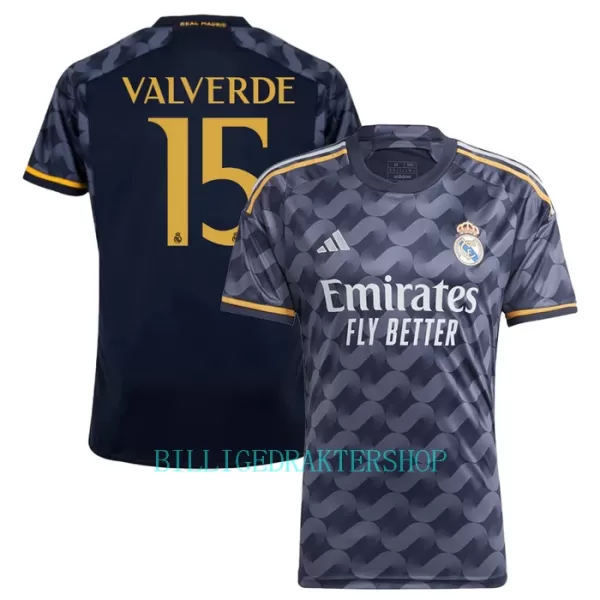 Real Madrid Federico Valverde 15 Bortetrøye 2023/2024