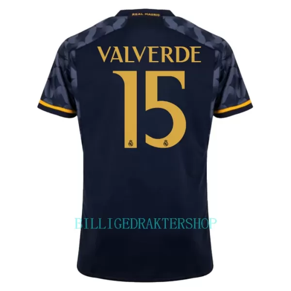 Real Madrid Federico Valverde 15 Bortetrøye 2023/2024