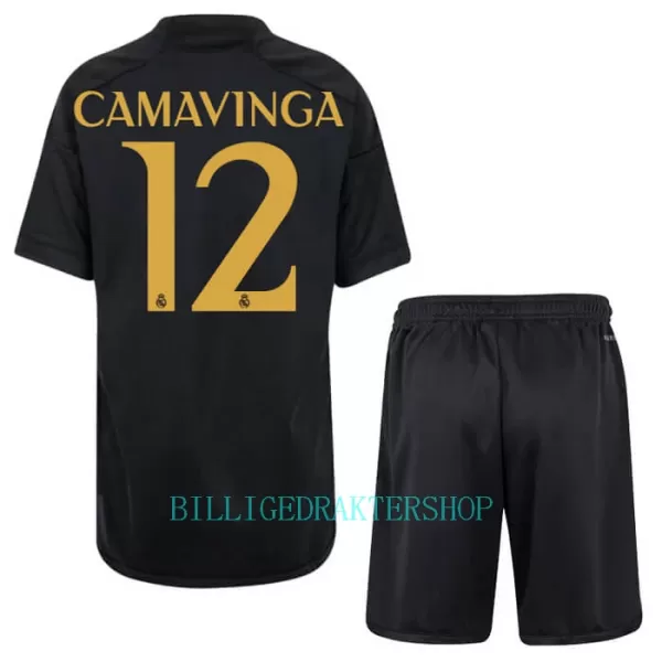 Real Madrid Eduardo Camavinga 12 Tredjetrøye Barn 2023/2024