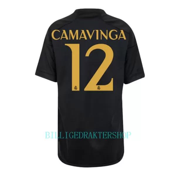 Real Madrid Eduardo Camavinga 12 Tredjetrøye Barn 2023/2024