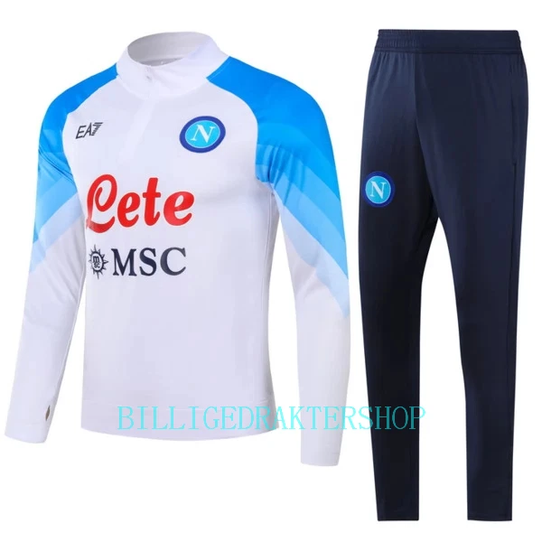 SSC Napoli Trenings Collegegenser Set 2023/2024 Hvit