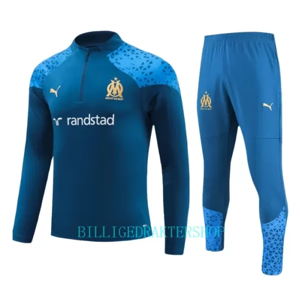 Olympique de Marseille Trenings Collegegenser Set 2023/2024 Navy