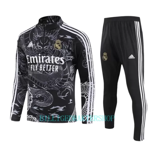 Real Madrid Trenings Collegegenser Set 2023/2024 Svart