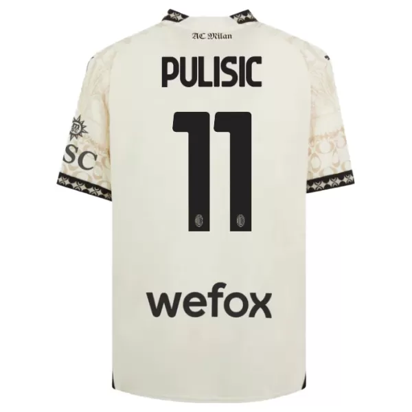 AC Milan Christian Pulišić 11 Fjerde trøye 2023/2024 Hvit