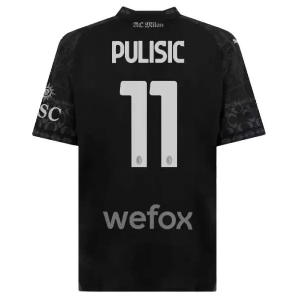 AC Milan Christian Pulišić 11 Fjerde trøye 2023/2024 Svart