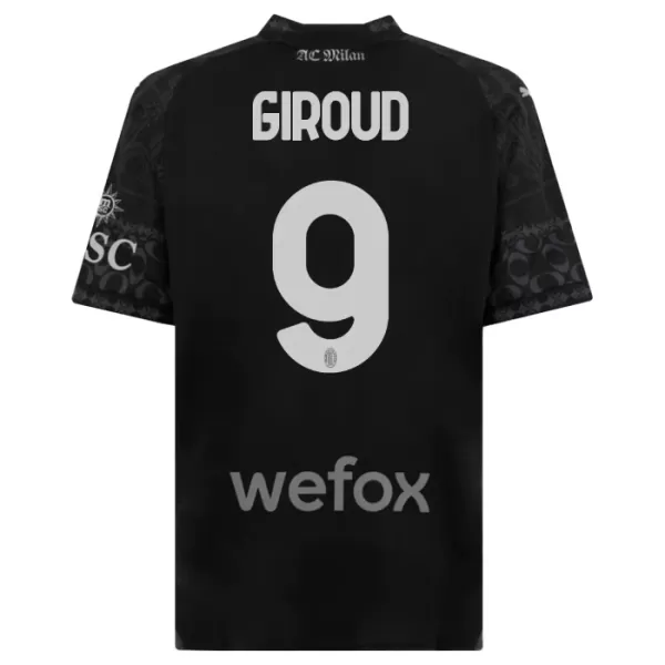 AC Milan Olivier Giroud 9 Fjerde trøye 2023/2024 Svart