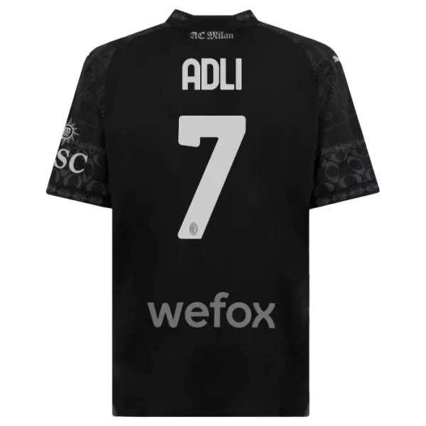 AC Milan Yacine Adli 7 Fjerde trøye 2023/2024 Svart