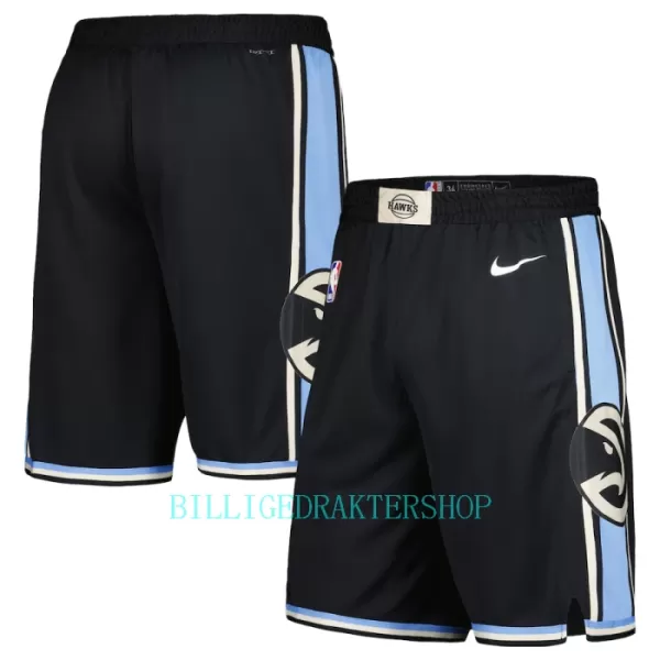 Atlanta Hawks NBA Shorts City Edition Swingman Svart