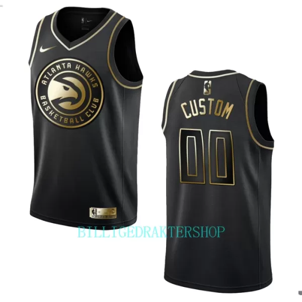 Atlanta Hawks Trøye Golden Edition Swingman Svart